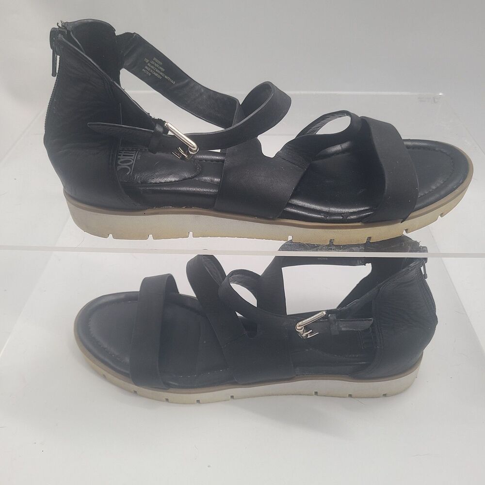 Sofft Starla Ankle Strap Sandal Black Leather Sandals Women's US SZ 11 M - Picture 3 of 7